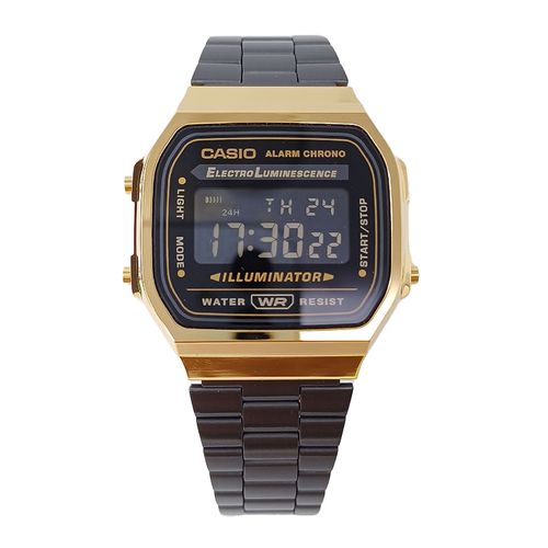 Reloj Casio digital metálico negro mujer