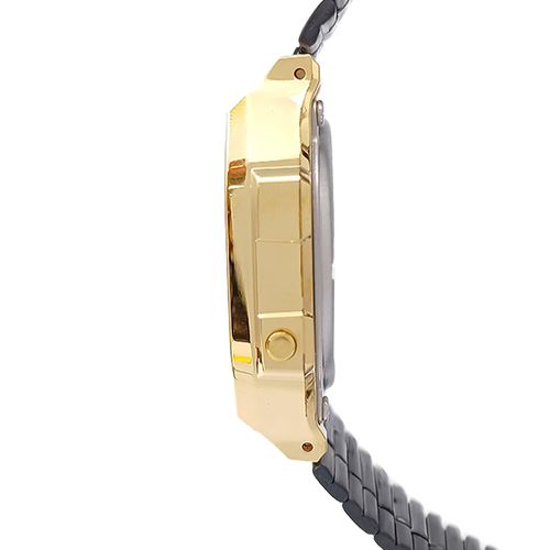 Reloj Casio digital metálico negro mujer