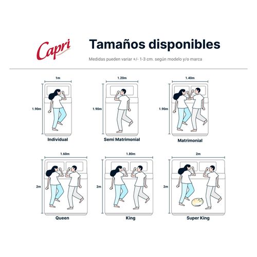 Cama Capri Super Rest Master 3 en 1