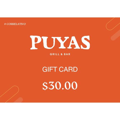 Certificado de Regalo Puya