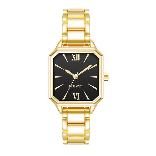 Reloj Nine West análogo metálico dorado para mujer