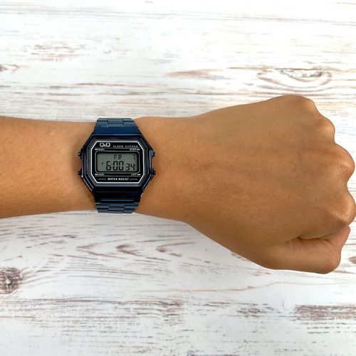Reloj Q&Q digital metálico azul unisex