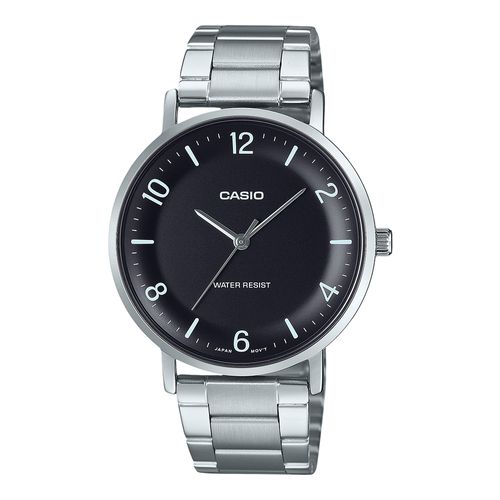 Reloj Casio análogo de acero color plateado para hombre