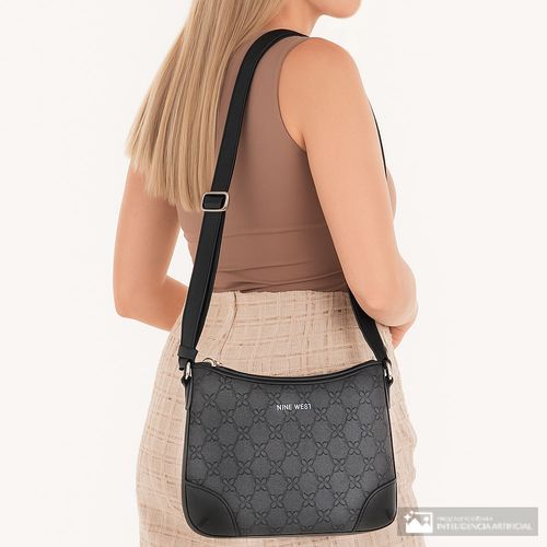 Cartera crossbody Nine West color negro para mujer