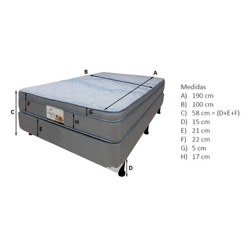 Cama Capri Rest Master Duo confort suave