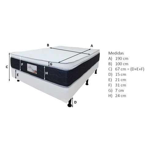 Cama Capri Master Technology confort medio