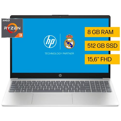 Laptop HP 15 FC0230LA AMD Ryzen 3 7320U 8 GB RAM 512 GB SSD Windows 11 15" (38.1 cm)