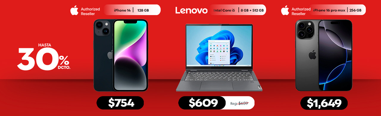 Celulares y laptops